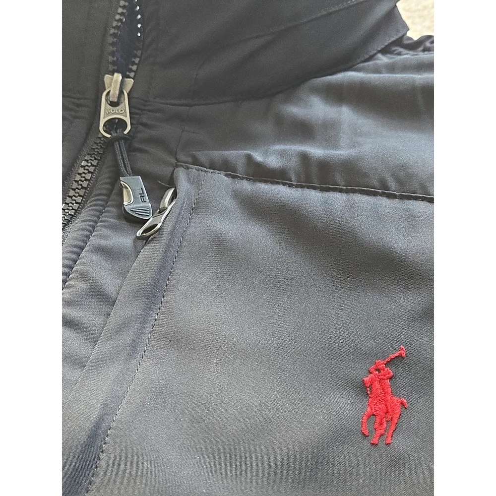 Vintage Polo Ralph Lauren Polartec Fleece Jacket Men Size Large Denali Black